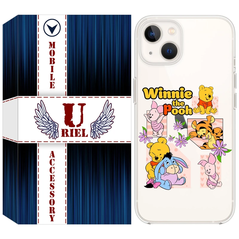 کاور یوریل مدل Clear کد 56 طرح کارتونی مناسب برای گوشی موبایل اپل iPhone 13 mini