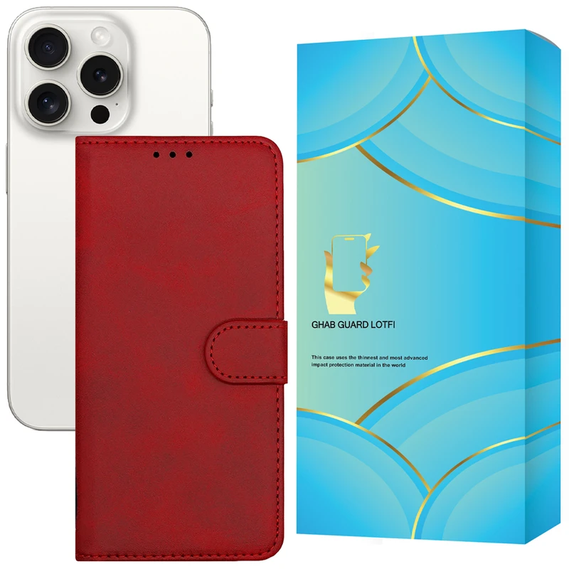 کیف کلاسوری قاب گارد لطفی مدل KKG مناسب برای گوشی موبایل اپل iPhone 15 Pro Max