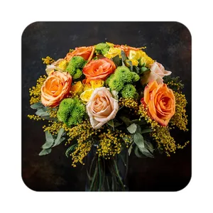 زیر لیوانی کاکتی طرح گل مدل mp18669