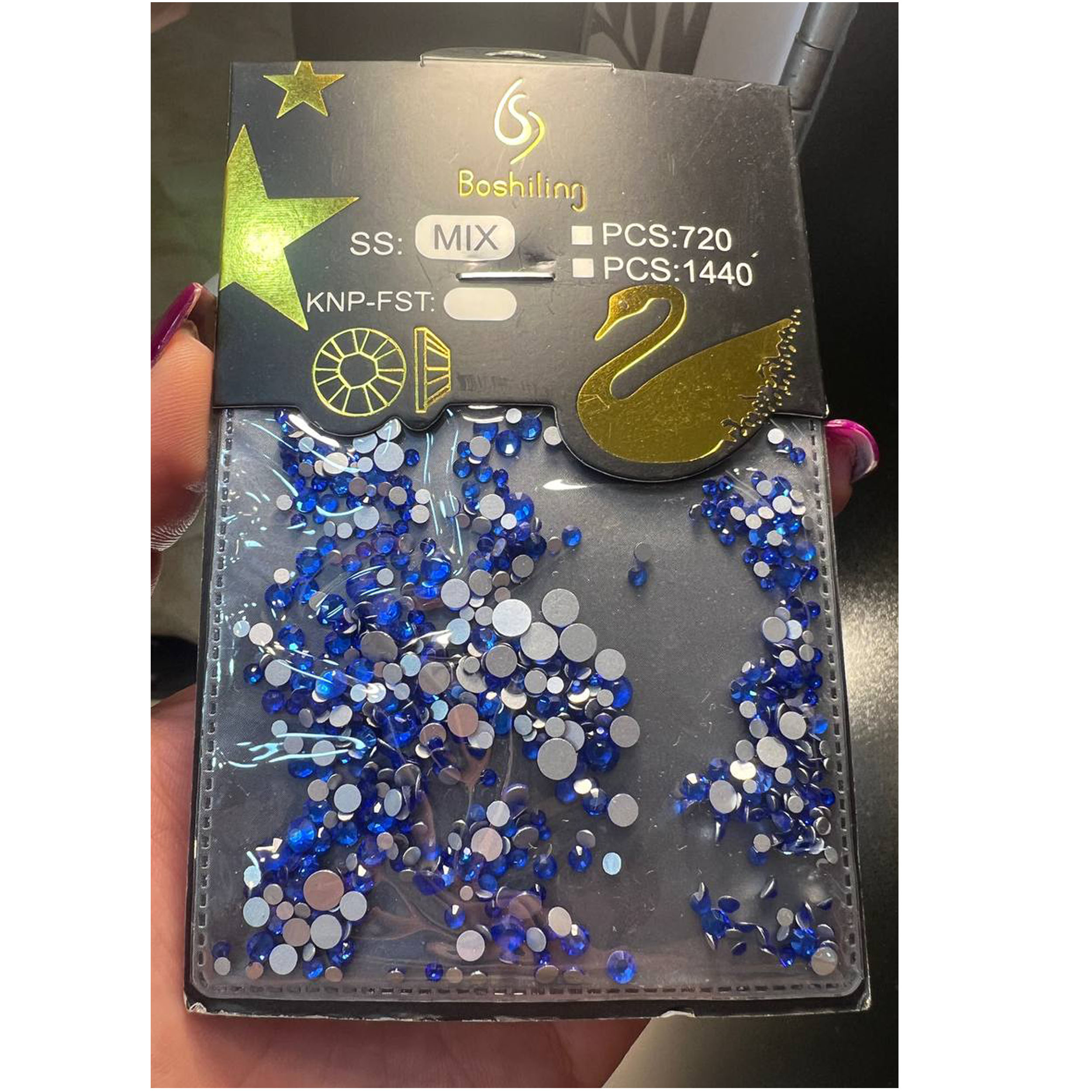 نگین ناخن بوشلینگ مدل MIX-B