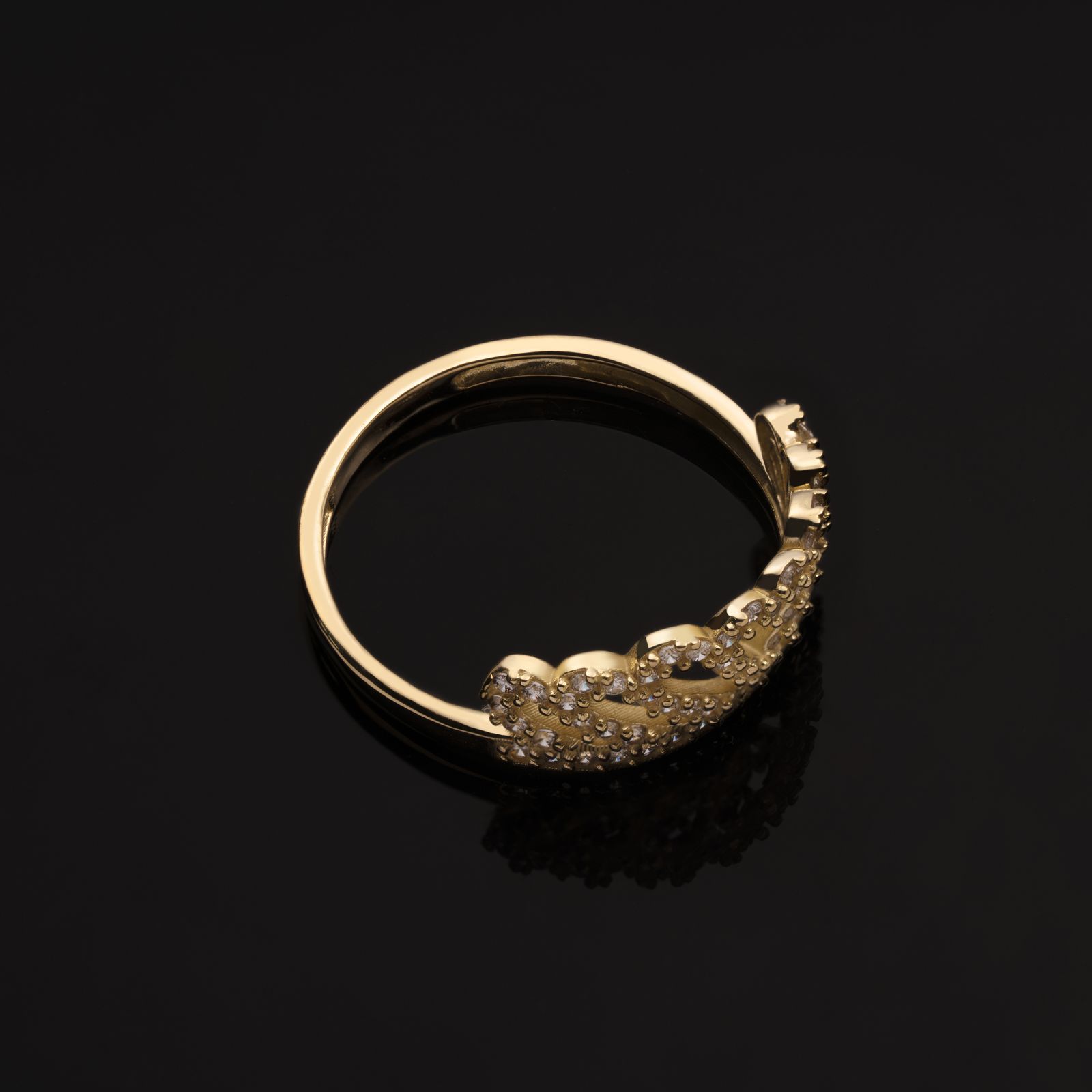 انگشتر طلا 18 عیار زنانه جواهری سون مدل 3255 -  - 2