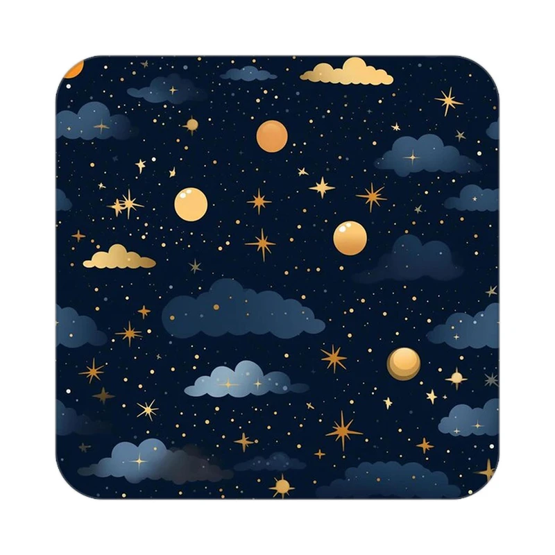 زیر لیوانی کاکتی طرح ماه و ستاره مدل mp53206