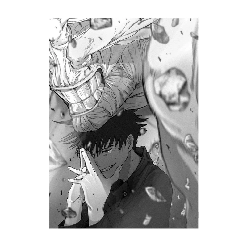 استیکر لپ تاپ و موبایل مدل انیمه طرح جوجوتسو کایسن توجی فوشیگورو Jujutsu Kaisen Toji Fushiguro کد 480