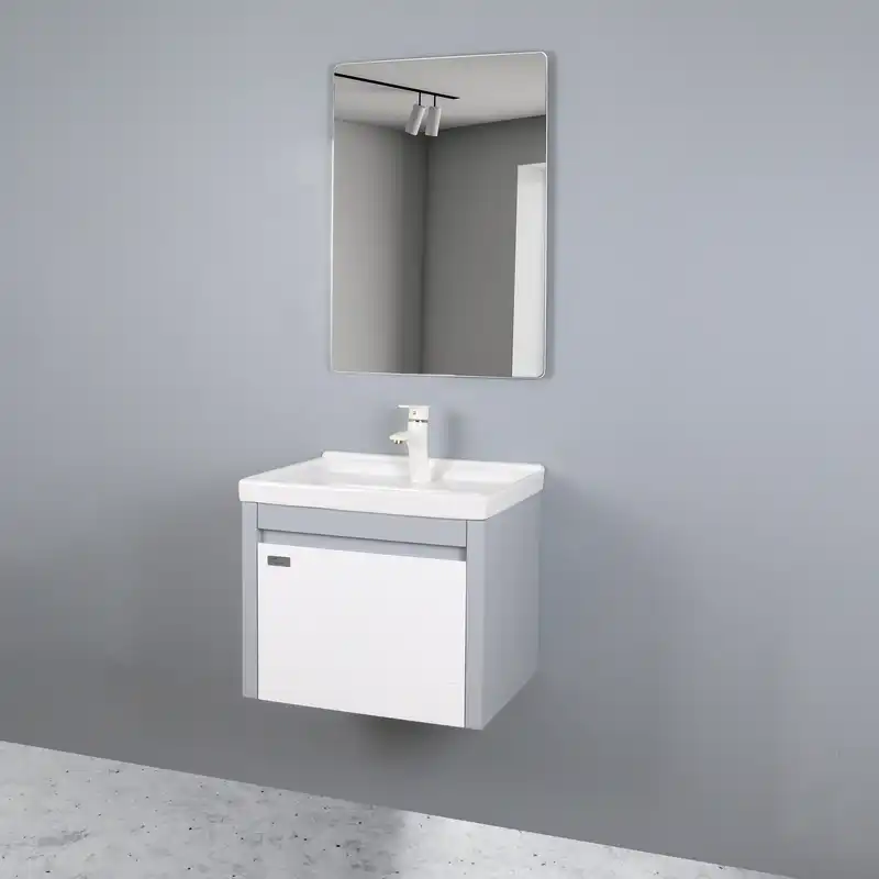 ست کابینت و روشویی دلفین مدل 5040-gr به همراه آینه