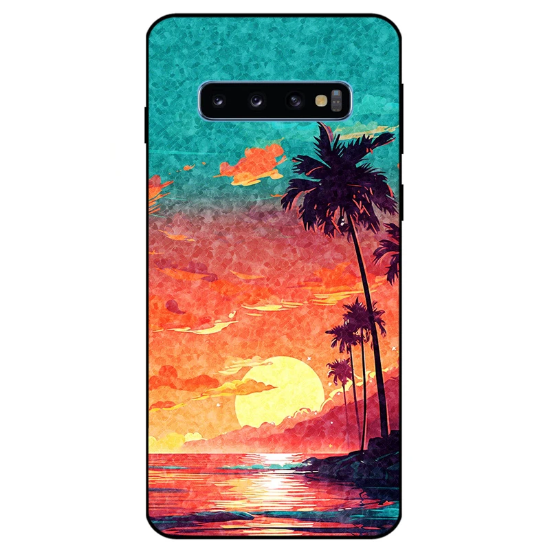 کاور مگافون طرح تابستان مدل 8000 مناسب برای گوشی موبایل سامسونگ Galaxy S10 Plus          
