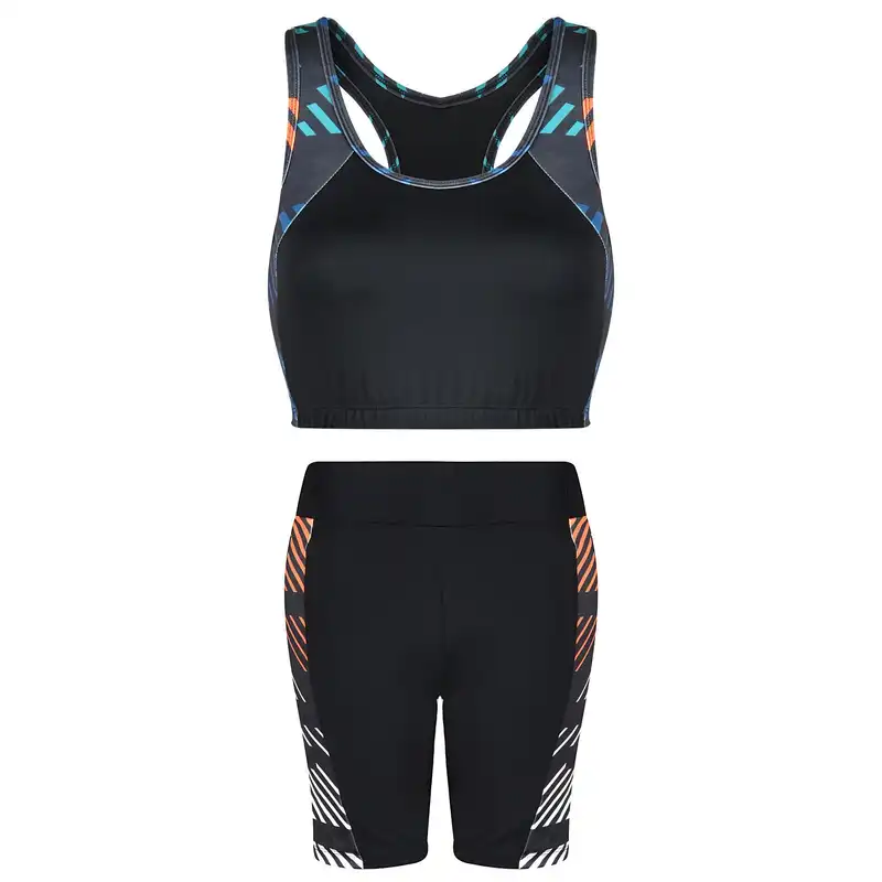 ست نیم تنه و شلوارک ورزشی زنانه مدل 05