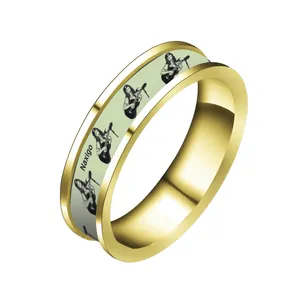 انگشتر ناکسیگو مدل شب تاب طرح موسیقی کد RT15215