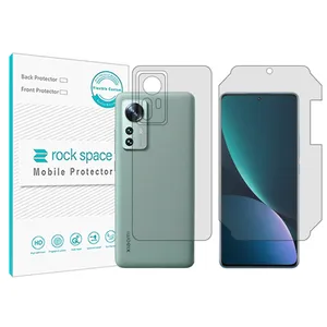 Rockspace transparent screen protector HyGEL model suitable for Xiaomi 12Lite mobile phone along with the back protector