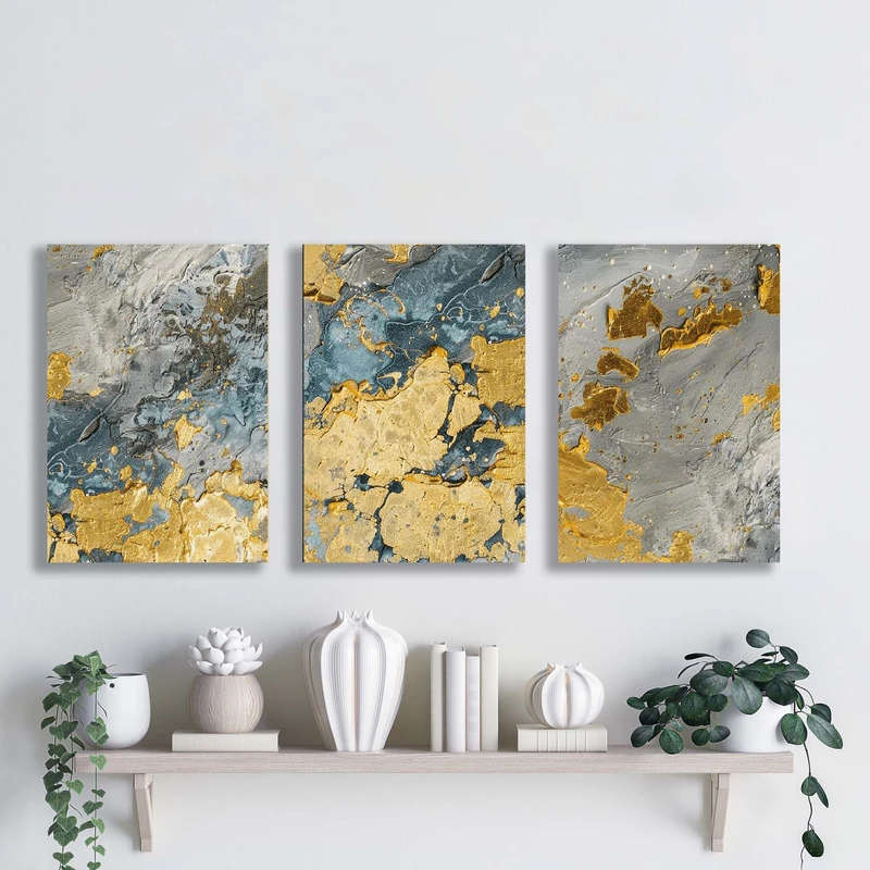 تابلو شاسی آتریسا مدل آبستره ATA160 مجموعه سه عددی