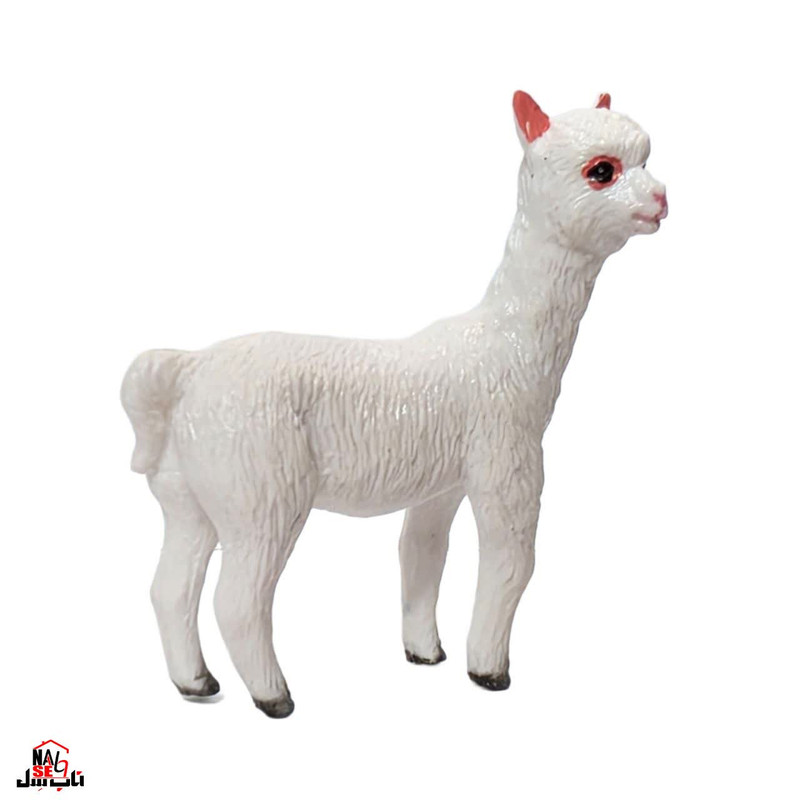 فیگور ناب سل مدل گوسفند آلپاکا کد ALPACA NAAB026 ارتفاع 6 سانتی متر