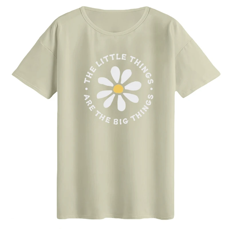 تی‌شرت لانگ آستین کوتاه زنانه مدل گل فانتزی کد01