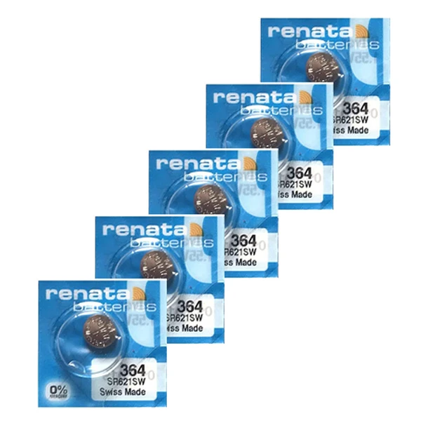 باتری ساعت رناتا مدل SR621SW بسته 5 عددی