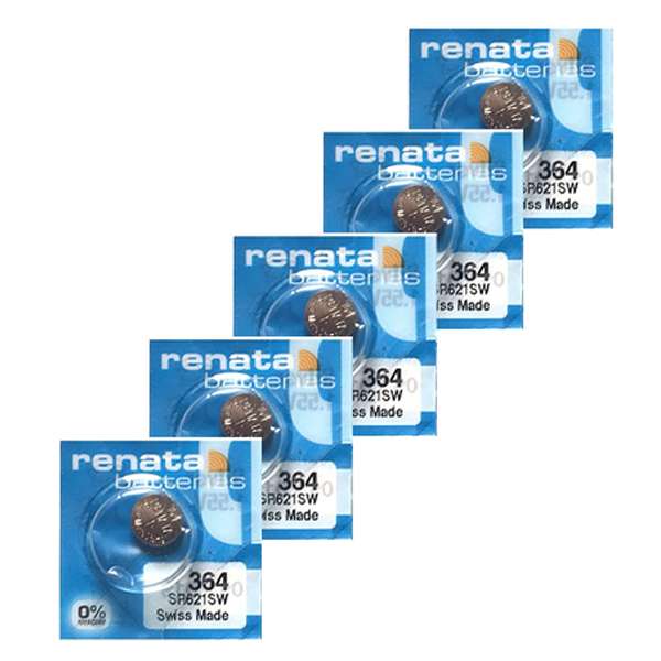 باتری ساعت رناتا مدل SR621SW بسته 5 عددی