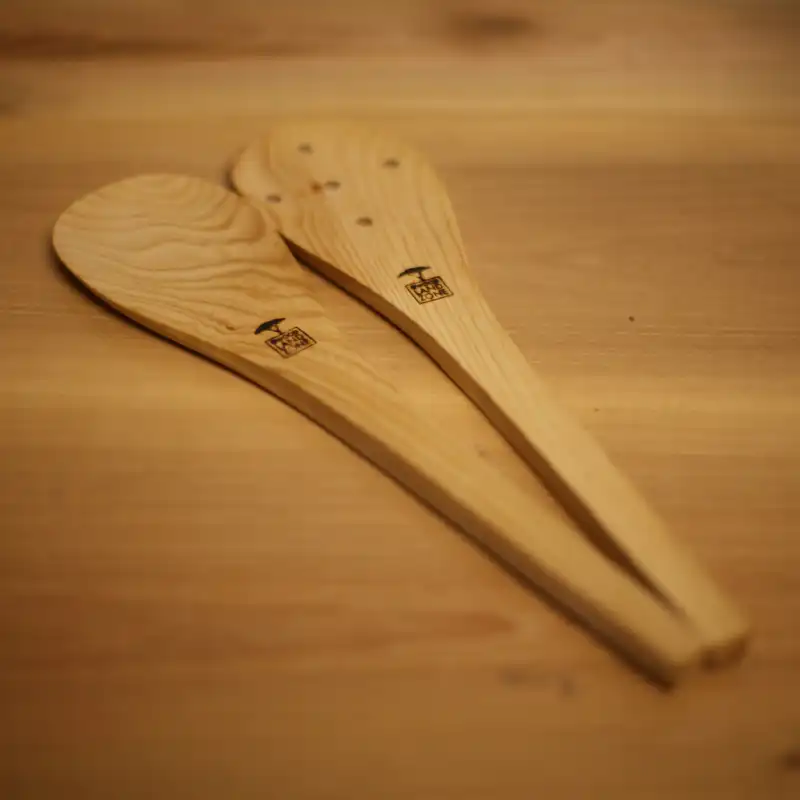قاشق چوبی وودلندزون مدل وایکینگ مجموعه 2 عددی