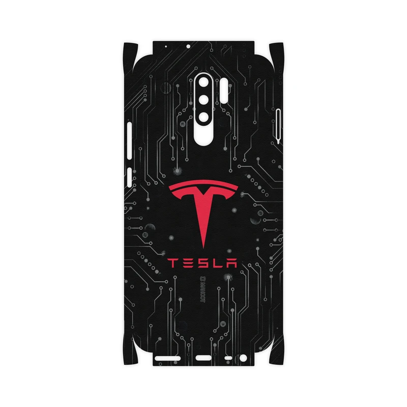 برچسب پوششی ماهوت مدل TESLA-Motors-FullSkin مناسب برای گوشی موبایل شیائومی Redmi 9