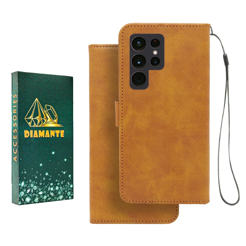 کیف کلاسوری دیامانته مدل Mortand Gn مناسب برای گوشی موبایل سامسونگ Galaxy S22 Ultra