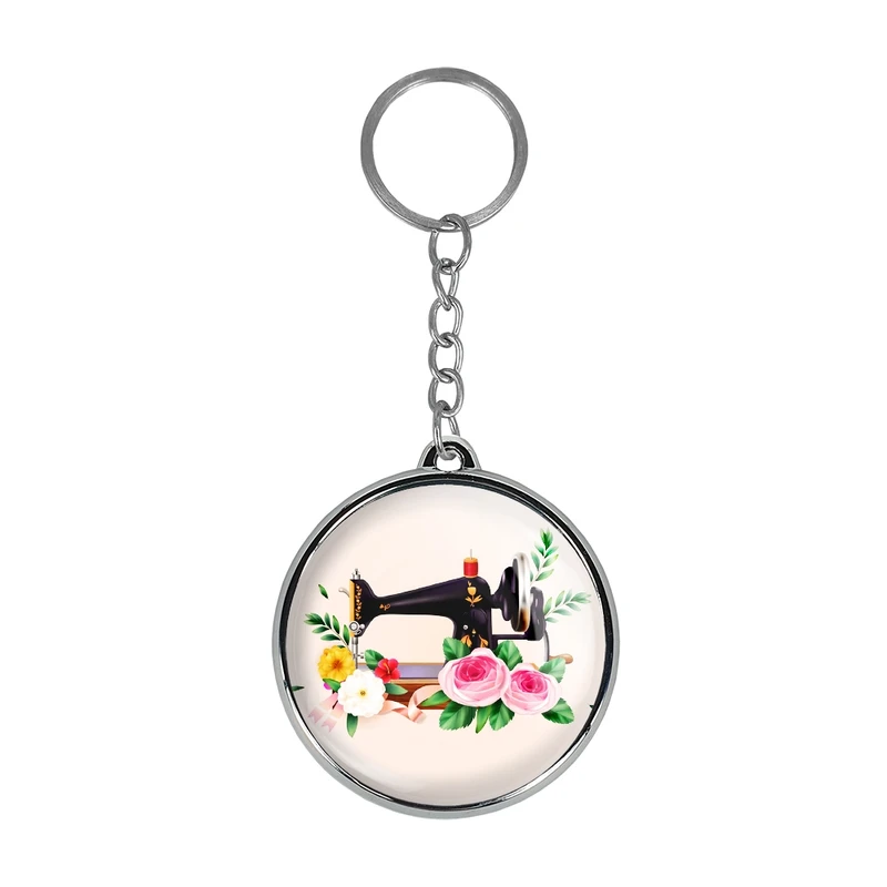 جاکلیدی خندالو طرح چرخ خیاطی مدل دوطرفه کد 2800428005