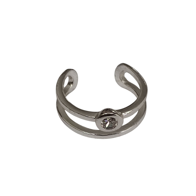 پیرسینگ نقره زنانه اکسسورایز مدل نگین E2794