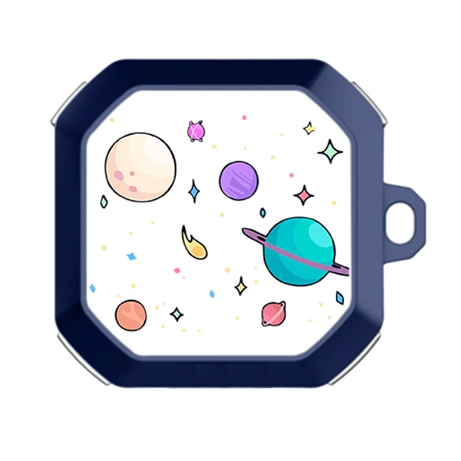 کاور طرح Colorful Space مناسب برای کیس هدفون سامسونگ Galaxy Buds Live / Buds Pro / Buds 2 / Buds 2 Pro