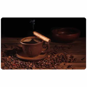  پادری طرح آشپزخانه مدل فنجان قهوه m4-633 سایز 46x76 سانتی متر