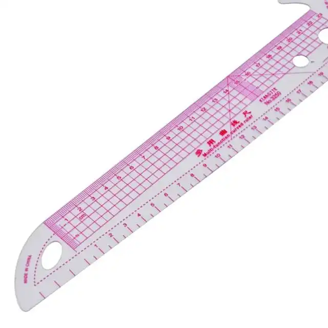 خط کش خیاطی مدل منحنی