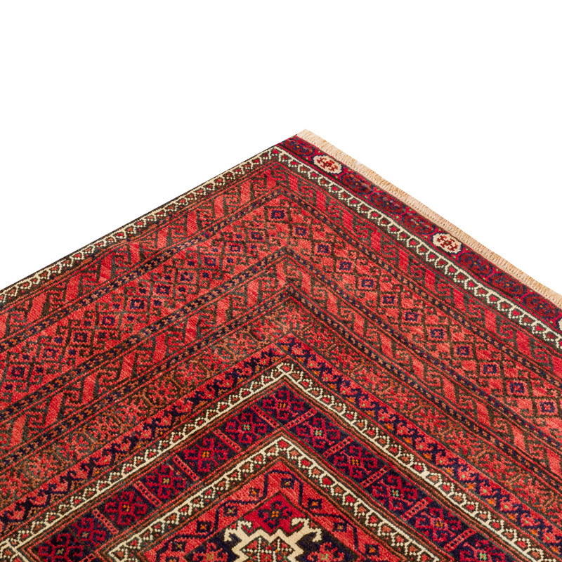 فرش دستبافت دو و نیم متری مدل نقشه بلوچ  کد 34.2835