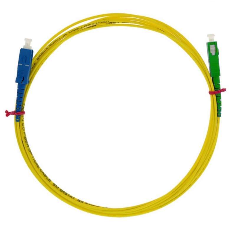 پچ کورد فیبر نوری سان گیگ مدل SC UPC-SC APC Simplex SM بسته 20 عددی پچ کورد فیبر نوری سان گیگ مدل SC UPC-SC APC Simplex SM بسته 20 عددی