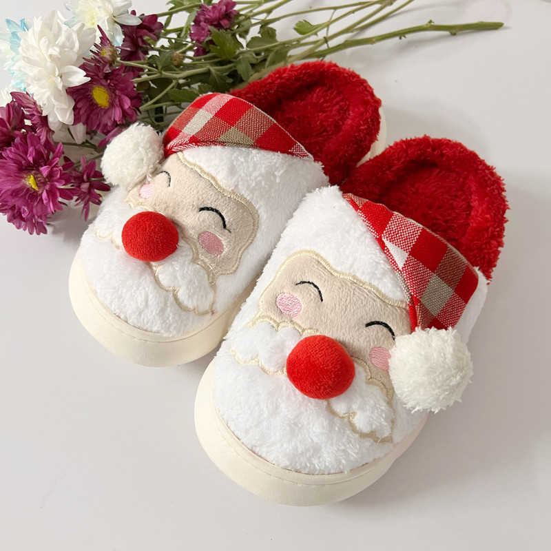 دمپایی حوله‌ای پاپا مدل بابانوئل کد 771