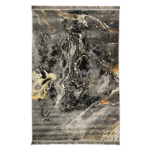 فرش ماشینی برسام کد 9334 زمینه خاکستری