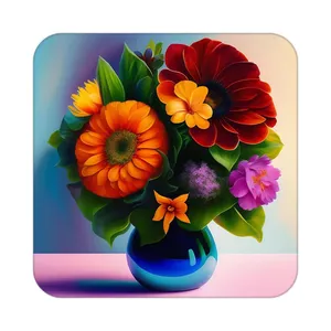 زیر لیوانی کاکتی طرح گل مدل mp18244