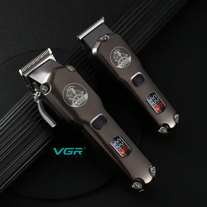 ماشین اصلاح موی سر و صورت وی جی ار مدل V-675 مجموعه 2 عددی