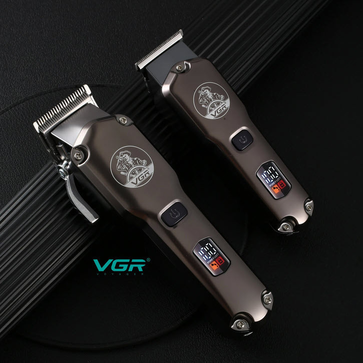 ماشین اصلاح موی سر و صورت وی جی ار مدل V-675 مجموعه 2 عددی