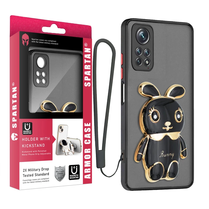 کاور اسپارتان مدل MBC Bunny Strap مناسب برای گوشی موبایل شیائومی Redmi Note 11S به همراه بند
