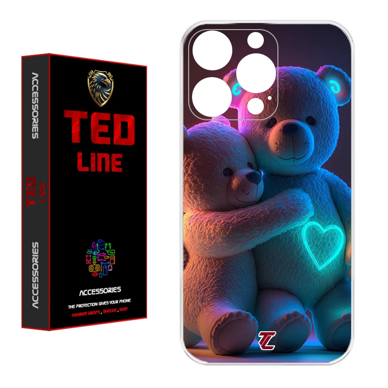 کاور تد لاین طرح خرس عاشق کد 1112 مناسب برای گوشی موبایل اپل Iphone 15 Pro Max