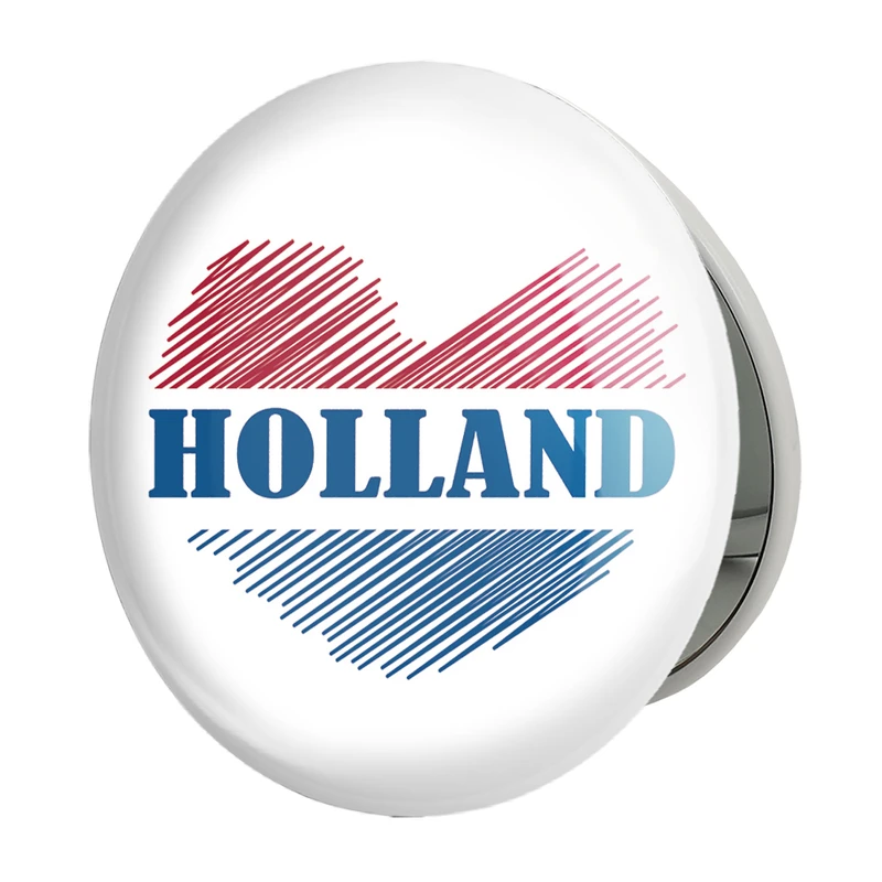 آینه جیبی خندالو طرح پرچم هلند مدل تاشو کد 20468 