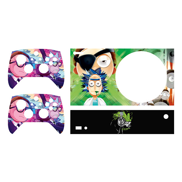 برچسب کنسول بازی Xbox series s توییجین وموییجین مدل Rick & Morty 03 مجموعه 4 عددی