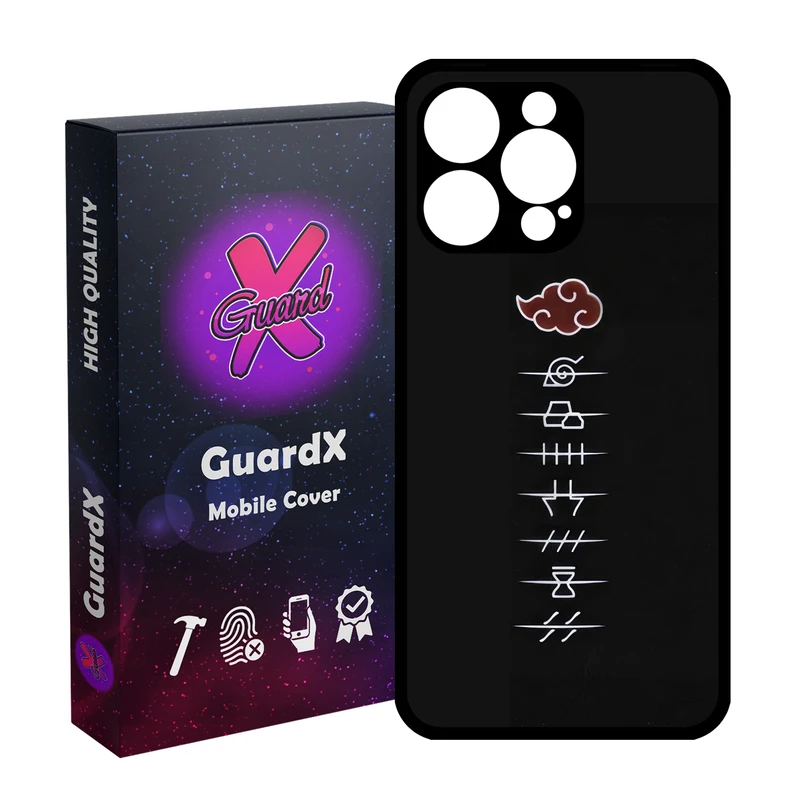 کاور گارد ایکس طرح Naruto Anime مدل قاب Glass10586 مناسب برای گوشی موبایل اپل iPhone 15 Pro Max