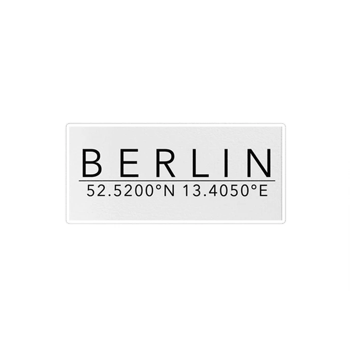 استیکر لپ تاپ ماسا دیزاین طرح موقعیت جغرافیایی Berlin مدل STK1417