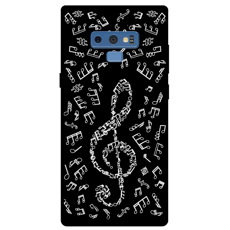کاور مگافون طرح نوت موسیقی مدل 1370 مناسب برای گوشی موبایل سامسونگ Galaxy Note 9   