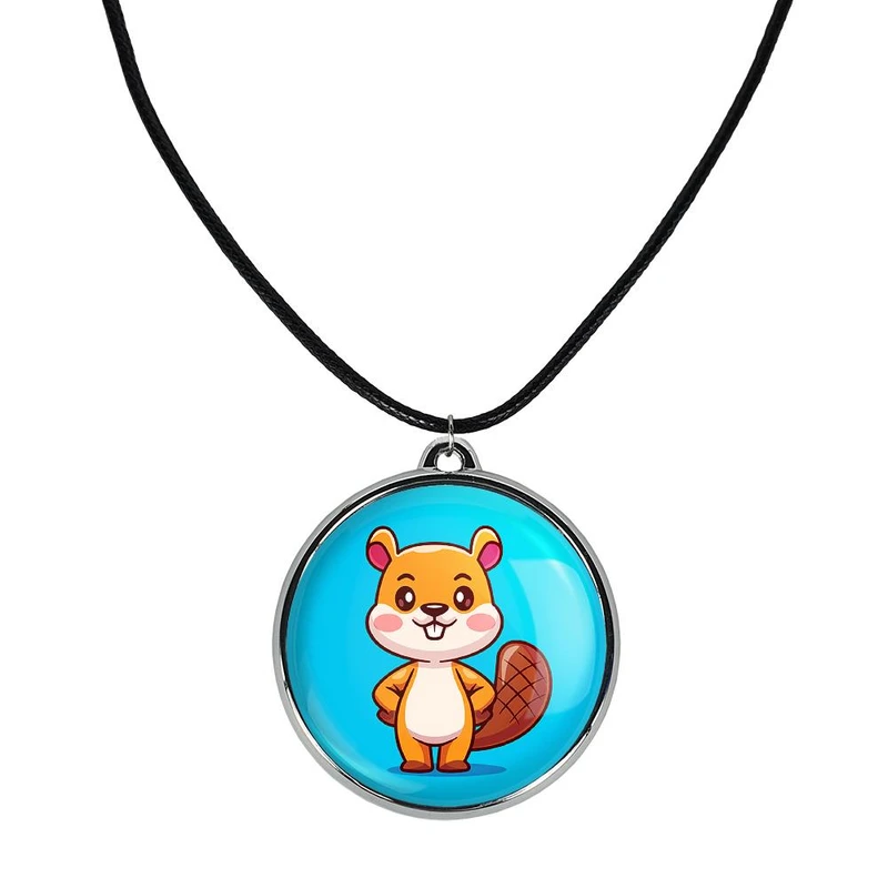 گردنبند خندالو مدل حیوانات بامزه سمور کد 2967129672