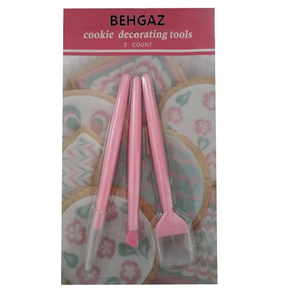 ابزار تزیین کیک به گز مدل ابزار کوکی آیسینگ مجموعه 3 عددی