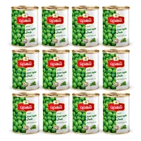کنسرو نخود سبز شهدین - 370 گرم بسته 12 عددی