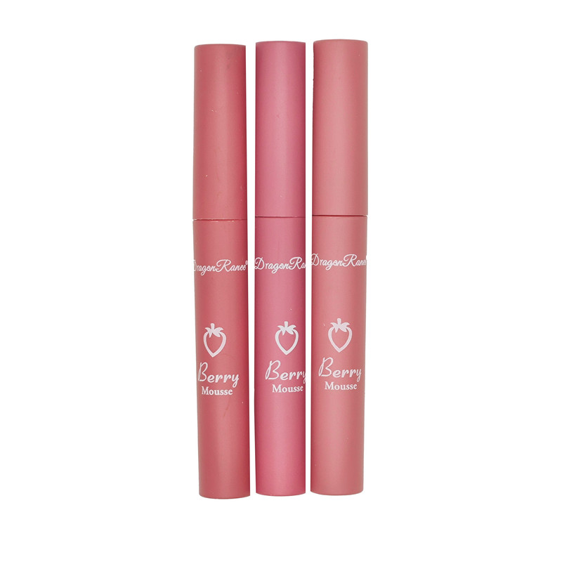 رژ لب مایع دراگون رانی مدل توت فرنگی شماره C مجموعه 3 عددی