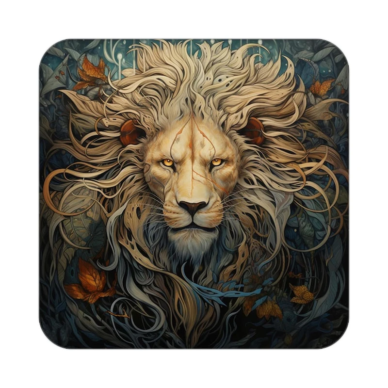 زیر لیوانی کاکتی طرح شیر مدل mp23553