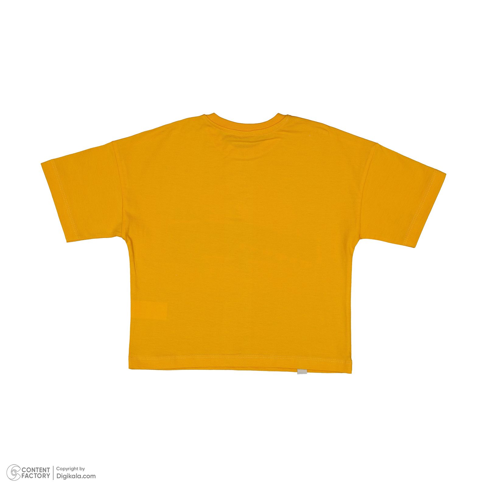 ست تی شرت و شلوارک پسرانه سون پون مدل 1099 رنگ خردلی -  - 7