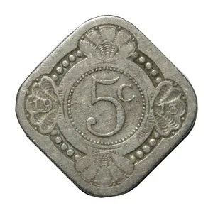 سکه تزیینی طرح 5 سنت هلند مدل 1913 میلادی