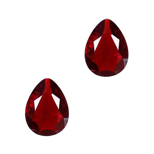 سنگ یاقوت سرخ کد D672610 بسته 2 عددی