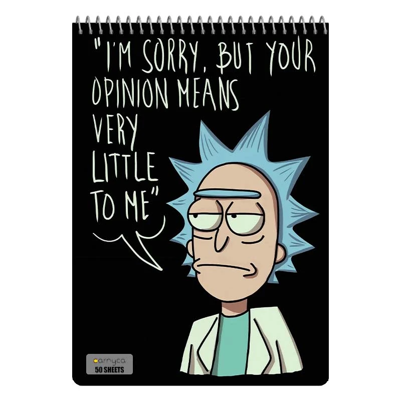 دفتر نقاشی 50 برگ سیمی کارنیکا طرح ریک و مورتی Rick and Morty کد 37167