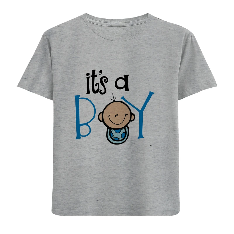 تی شرت آستین کوتاه بچگانه مدل D256 itsBOY