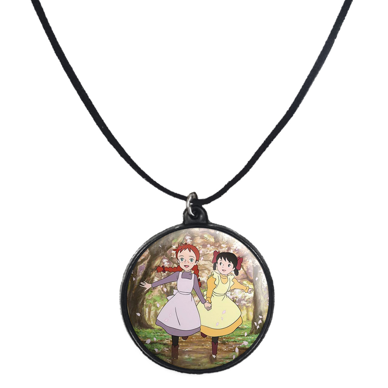 گردنبند پرمانه طرح دخترونه کد pmb.4853 مدل دو طرفه